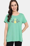 Rosaline Bloom Fest Knit Cotton Top (Pack of 2) -  Blue Green — thumbnail 2